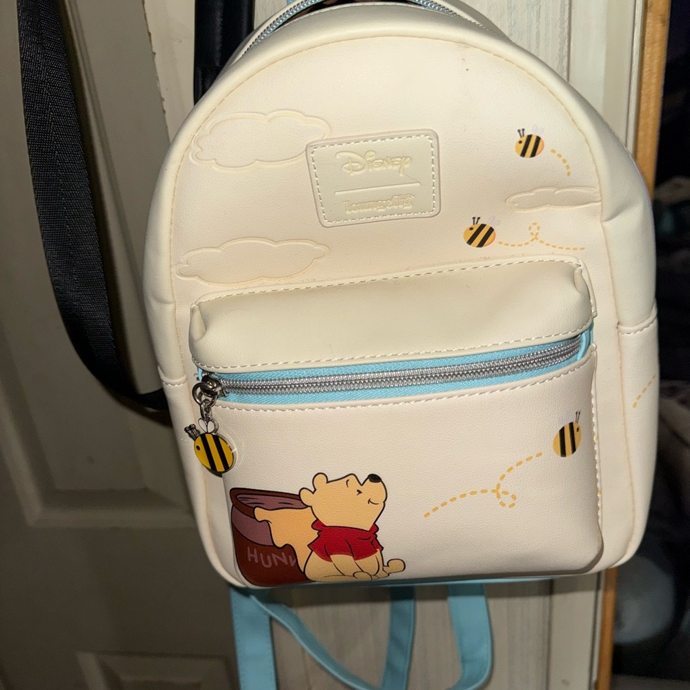 Disney Cream and Blue Winnie the Pooh Mini Backpack